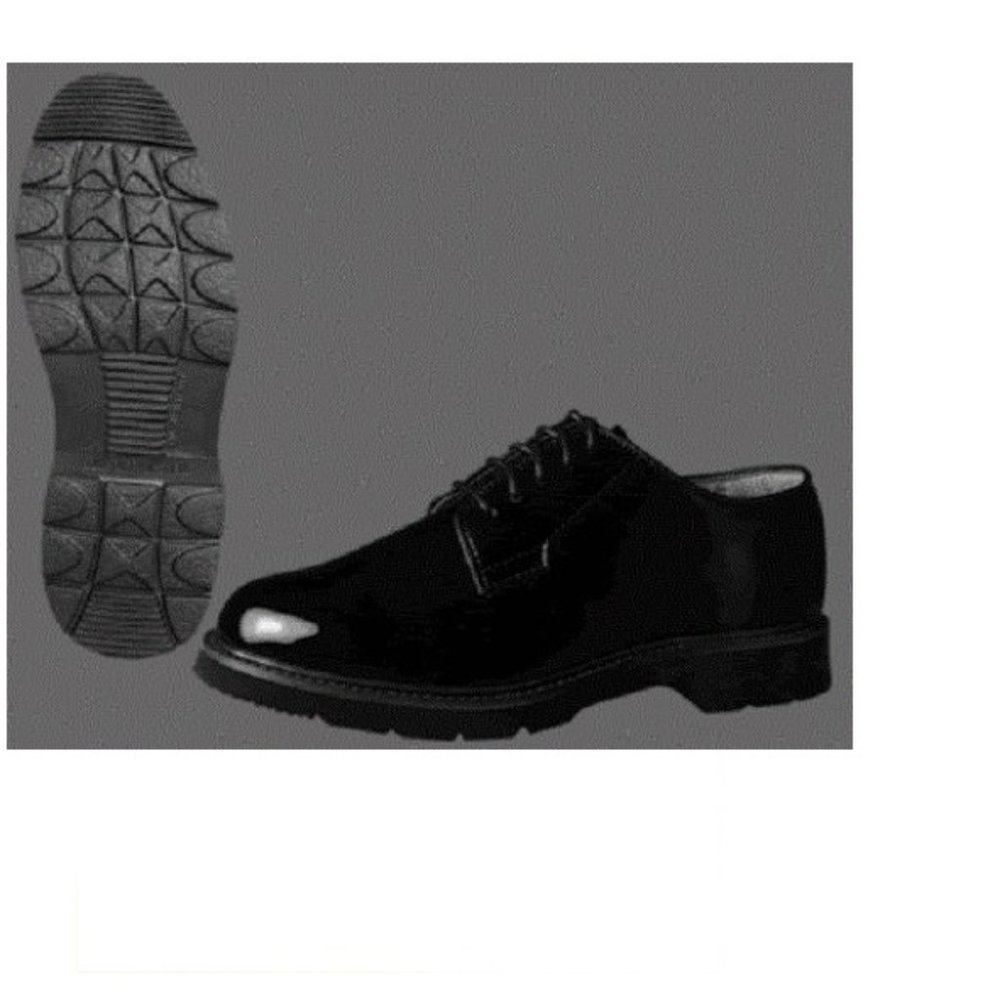 Ridge 7001 Mens Uniform Blackhawk Oxford-Lite High-Gloss Tactical Shoe 7.5 M